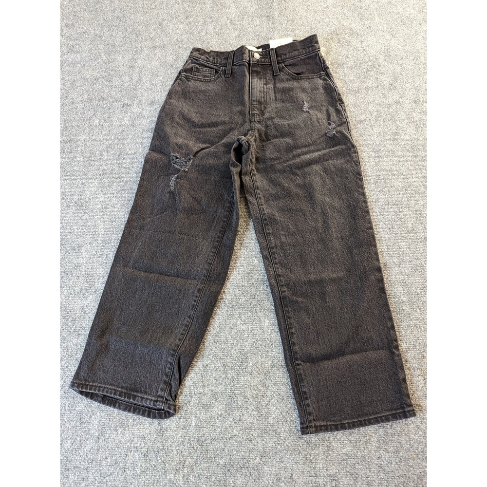 Universal Thread Women's Jean Cropped - Vtg Straight, Black, Size 2S Short NWT
